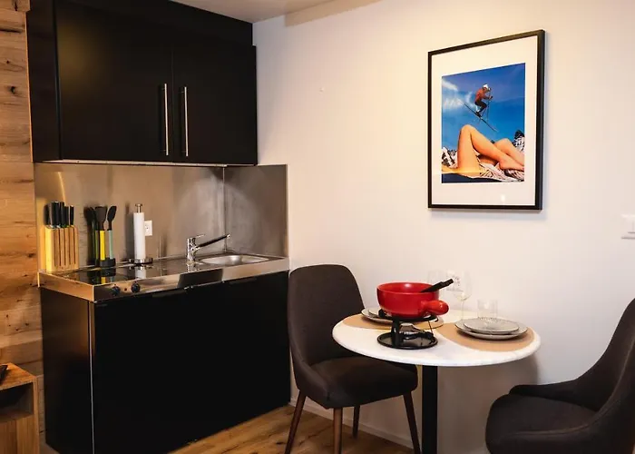 公寓 Wunderstay Alpine 403 Centric Balcony/view 达沃斯